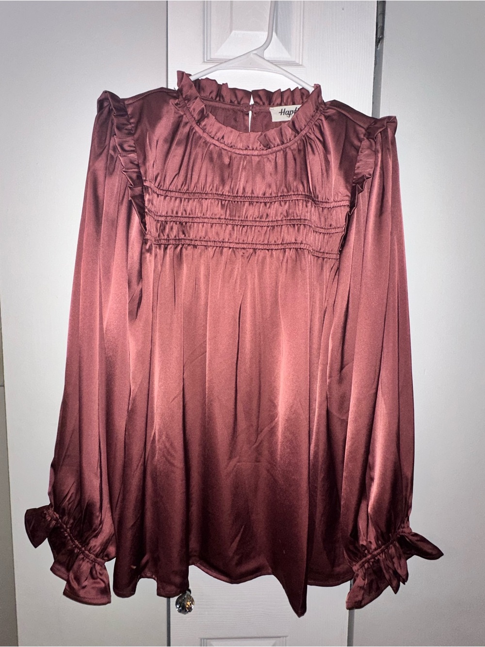 Haptics High Neck Silky Top